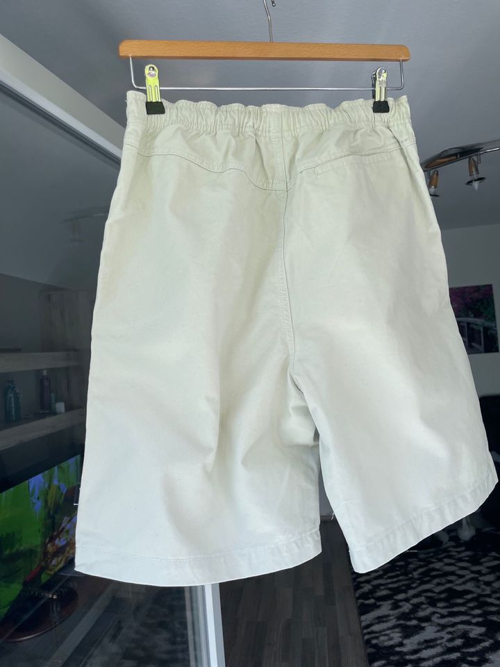 Stüssy Stussy Brushed Beach Short Shorts Creme Weiß Größe L NEU in Wetter (Ruhr)