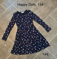 Happy Girls Langarm Kleid 134 dunkelblau Herzchen Schleswig-Holstein - Tangstedt  Vorschau