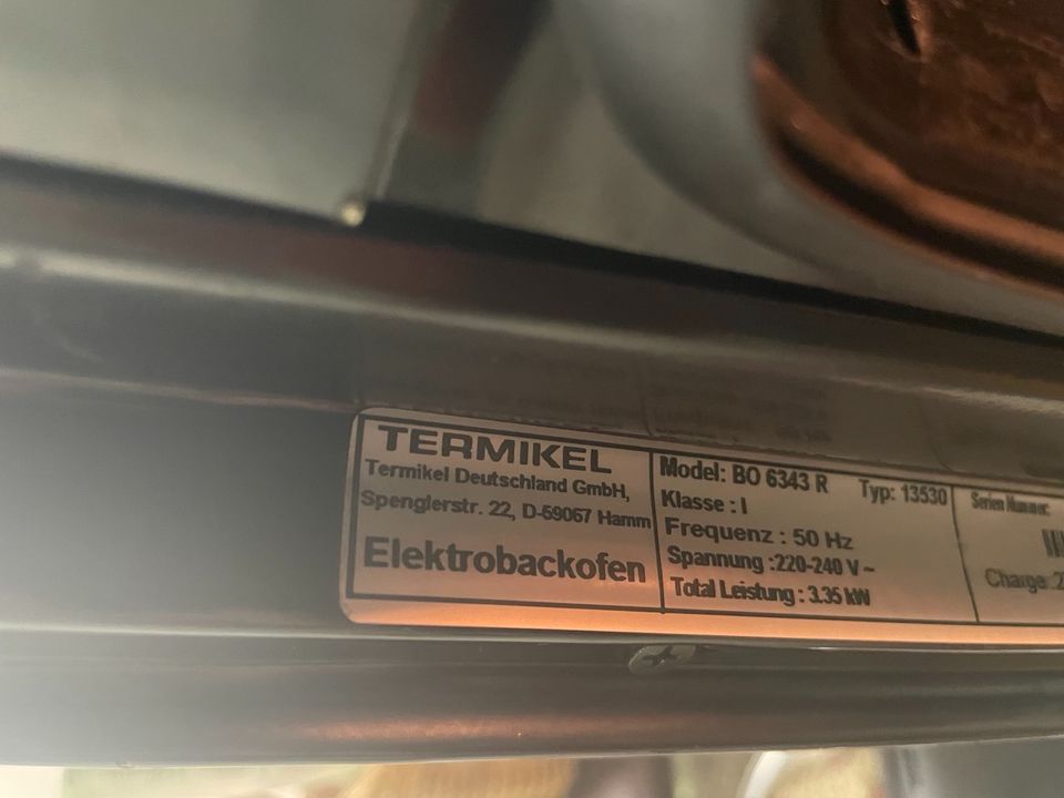 Einbaubackofen Backofen ohne Kochplatten Termikel BO 6343 R in Stuttgart