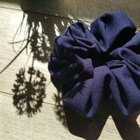 Scrunchie "Sailor" dunkel blau handmade Haargummi Sachsen - Wachau Vorschau