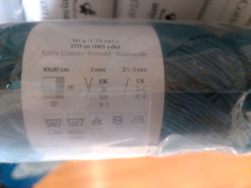 Baumwolle 8/4 Strickgarn Cotton Wolle in Kiel
