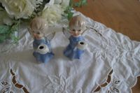 1 Engel weis u. 2 blaue Engel u. Puppenpaar Porzellan Keramik Hessen - Künzell Vorschau