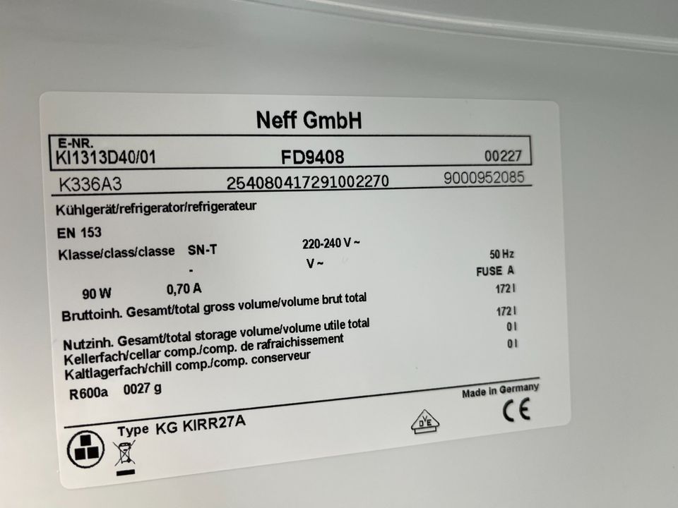 Neff Einbau-Kühlschrank K 336 A3 in Mainz
