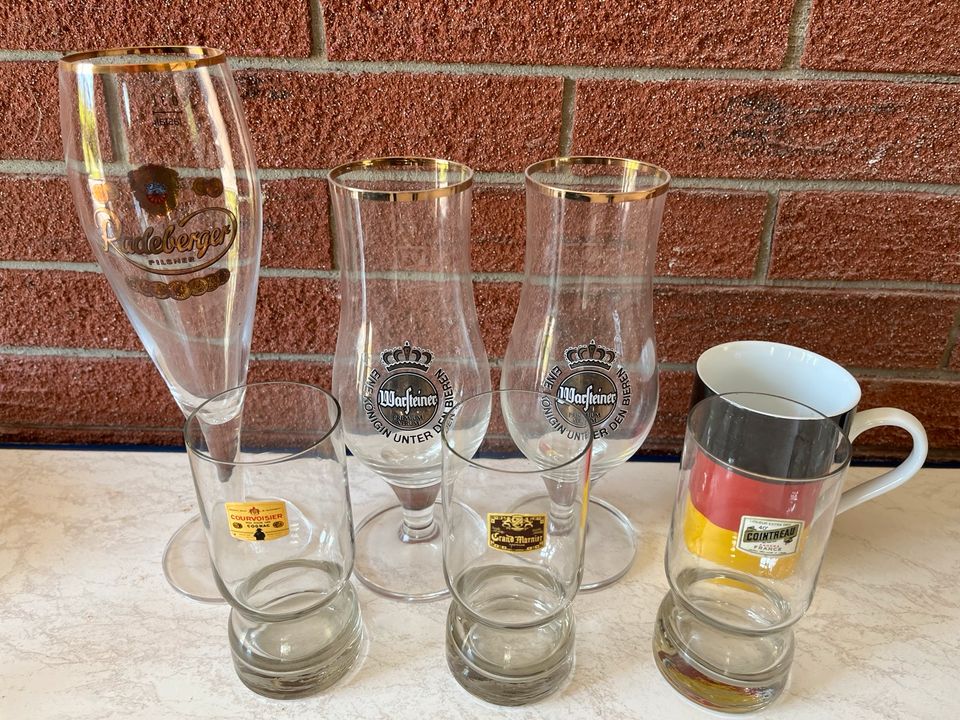 6 Gläser und eine kleine Tasse in Oranienburg