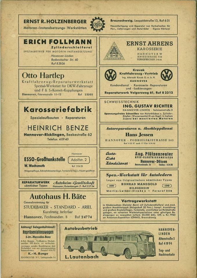 AUTOWELT - 3. Jahrgang - Heft Nr. 1 - 15. Januar 1951 in Lauenburg