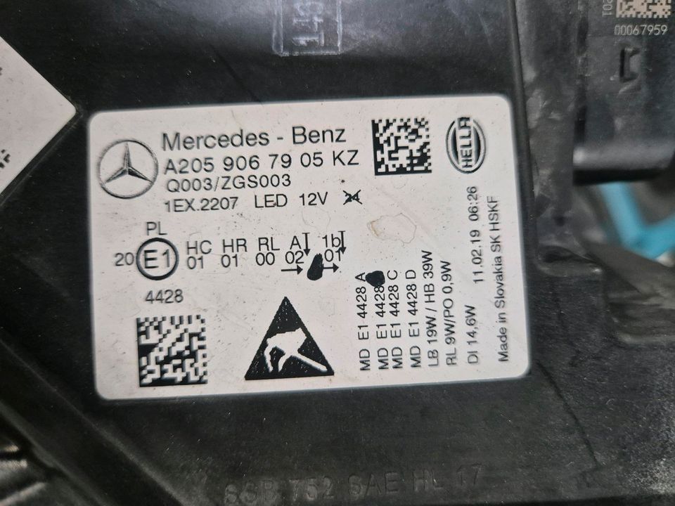 Frontscheinwerfer Mercedes-Benz W205 A2059067905KZ Links Scheinwe in Aachen