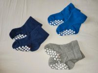 3x Baby Socken Antirutschsocken 17 18 19 Strümpfe grau blau Frankfurt am Main - Bornheim Vorschau