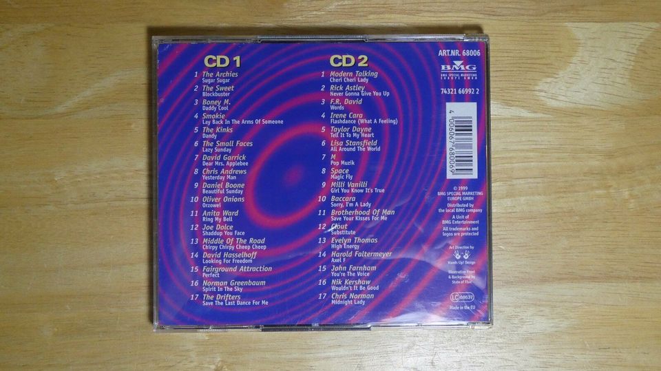 Musik CD Doppel-CD "Die Nr.1 Hits der 60's 70's 80's" 34 Hits Top in Herne