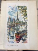 1960 Vintage Arno Print Paris, Pont Alexandre III mit Rahmen Köln - Humboldt-Gremberg Vorschau