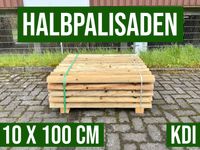 Palisade Holz Halbrund Halbholz Beeteinfassung - 10x100 - KDI Nordrhein-Westfalen - Olsberg Vorschau