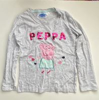 Mädchen Langarm Shirt Peppa Pig Pailletten grau Gr. 122/128 Baden-Württemberg - Neckarsulm Vorschau