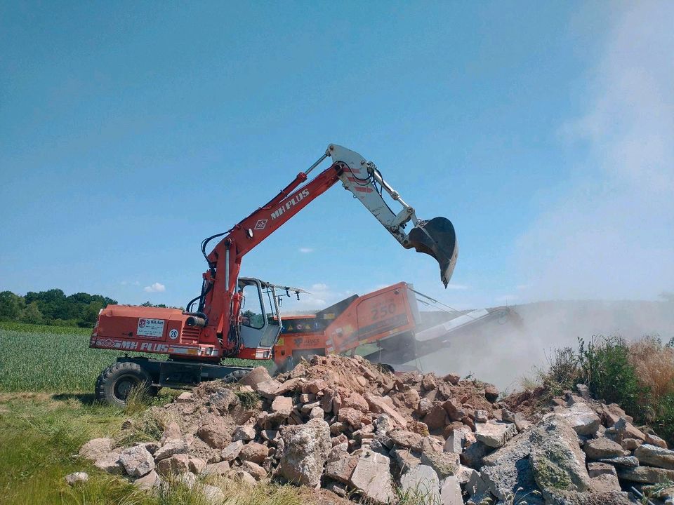 Brecher Arjes, Bauschutt, Recycling, Mieten in Schlitz