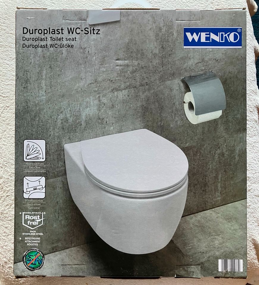 2x WENKO Duroplast WC Sitz in Nidda