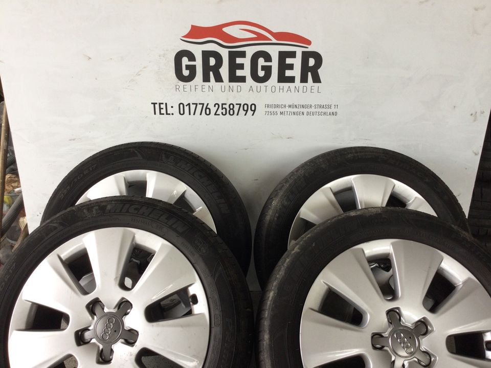 4x Alufelgen mit Sommerreifen 225/50 R17 Audi A4 Nr.564 in Metzingen