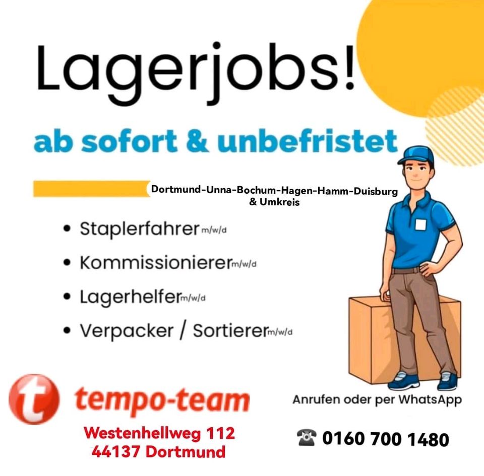 Lagerjobs (m/w/d) in Dortmund
