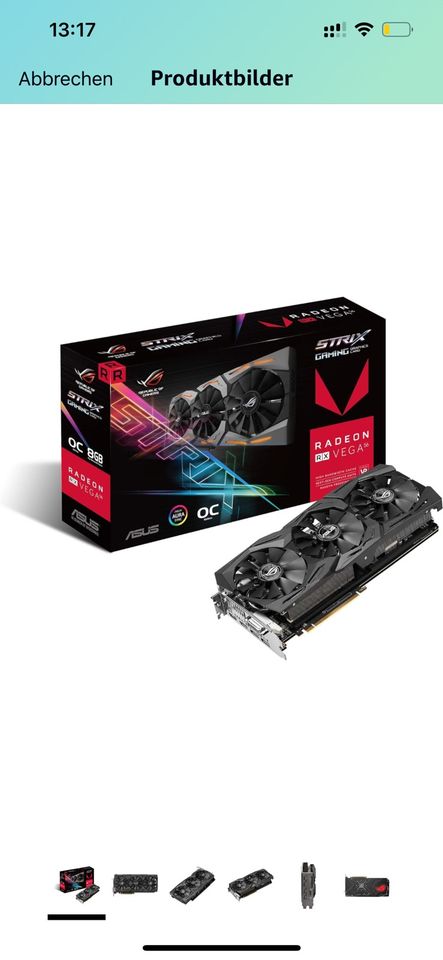 Asus RoG Strix RX Vega 56 in Bad Aibling