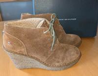 Hilfiger Stiefeletten Schuhe Leder braun Gr. 41 Hessen - Lauterbach (Hessen) Vorschau