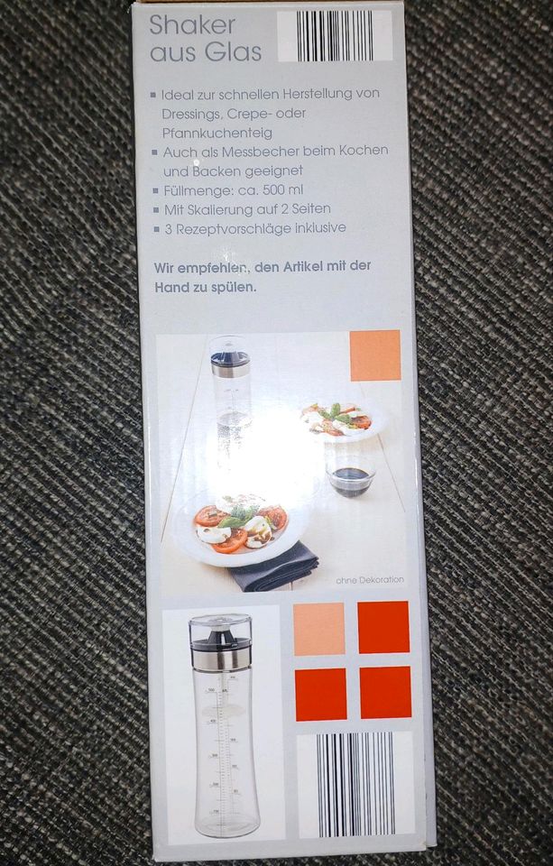 Shaker aus Glas für Dressings u. Pfannkuchenteig Küche k. ikea in Barleben