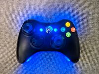 Xbox 360 Controller mit LED Beleuchtung schwarz blau Niedersachsen - Cloppenburg Vorschau