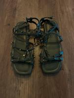 ASOS Nieten Riemchen Sandalen Grün gr. 38 Nordrhein-Westfalen - Mönchengladbach Vorschau