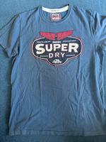 Herren T-Shirt jeansblau mit Druck SUPERDRY Gr.L Nordrhein-Westfalen - Wenden Vorschau