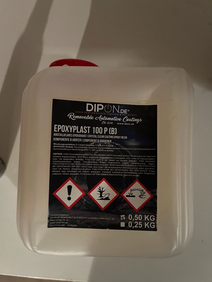 Epoxyplast 100 P (B) 0,5kg + Intense Teal NEU & unbenutzt in Düsseldorf