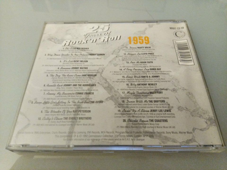 25 Years Of Rock 'N' Roll Volume 2 1959 ‎CD mit vielen TOP HITS in Köln