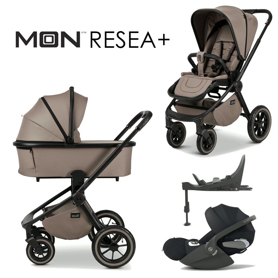 Moon RESEA+ - 4in1 Kinderwagen-Set - Mud - inkl. Babywanne + Sportsitz + Cybex Cloud T i-Size + Base T + XXL-Zubehörpaket - NEU in Fulda