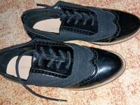 schwarze Schuhe Stoff und Lack Thüringen - Meuselwitz Vorschau