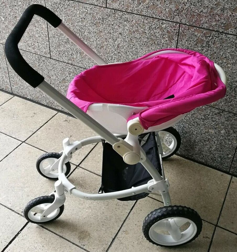 Puppenwagen Baby Born Puppe Wagen Schale Sitz pink weiß in Gießen