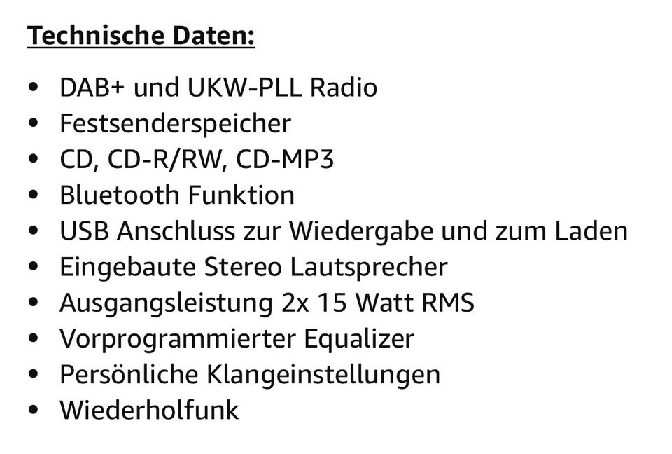 DAB Radio von Soundmaster in Pulheim