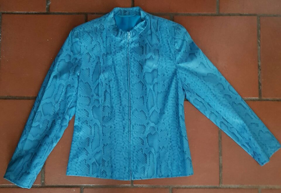 TOPP Lederjacke Türkis Blouson Animalprint Gr. 36 neu ungetr. in Neufahrn