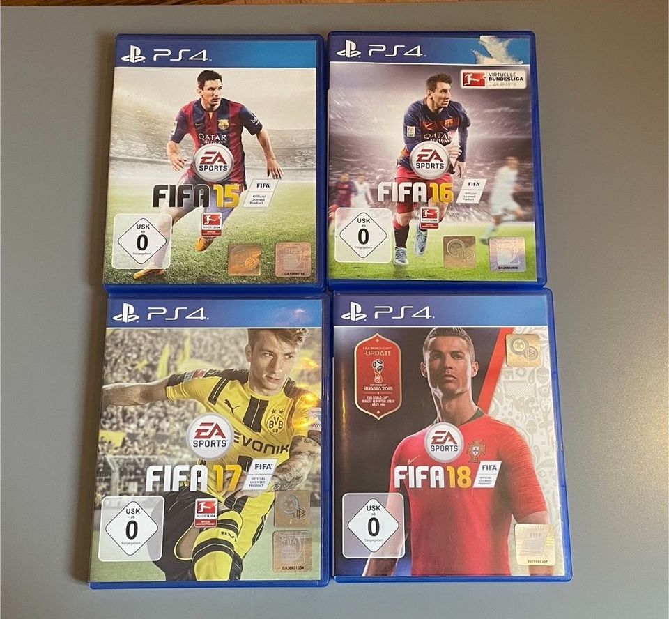 PS4 Spiele FIFA 15 16 17 18 in Schmergow