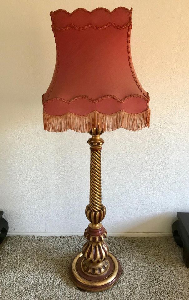Große antike Stehlampe XL 182cm Shabby Chic Rockabilly Lampe Deko in Dortmund