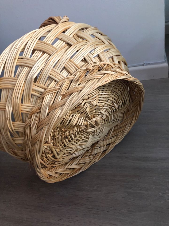 Geflochtener Henkelkorb Korb Rattan boho Weide Ostern groß in Mainz