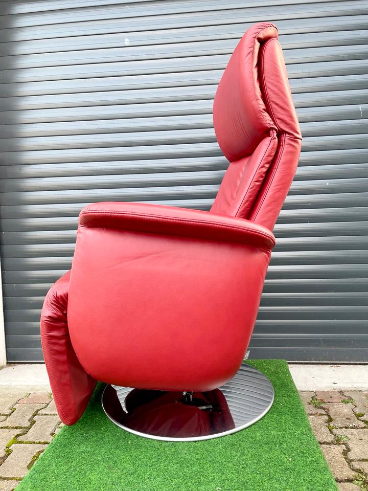 Ewald Schillig Leder Relaxsessel elektrisch verstellbar, drehbar in Bensheim