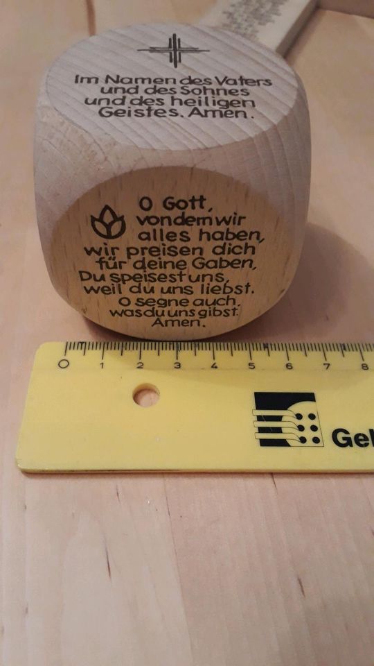 Holzkreuz Gebets Würfel Gebete Geschenk in Garbsen