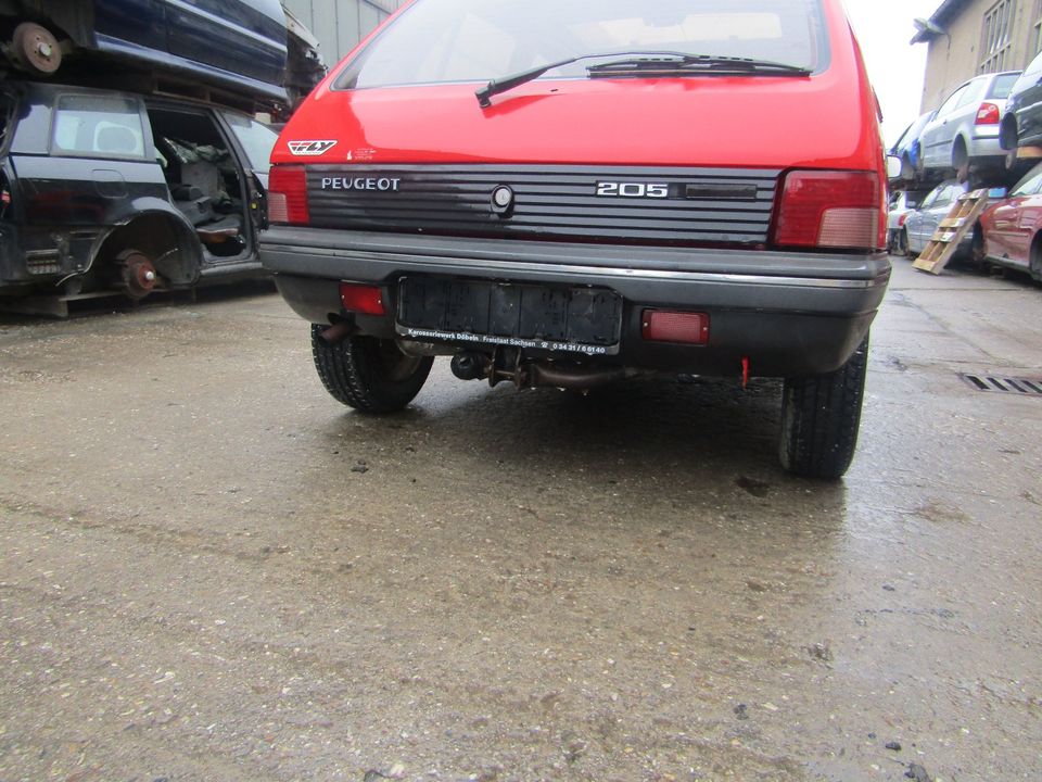 Ersatzteile Peugeot 205 1993 Benzin Color Line rot Schlachtfest in Wurzen