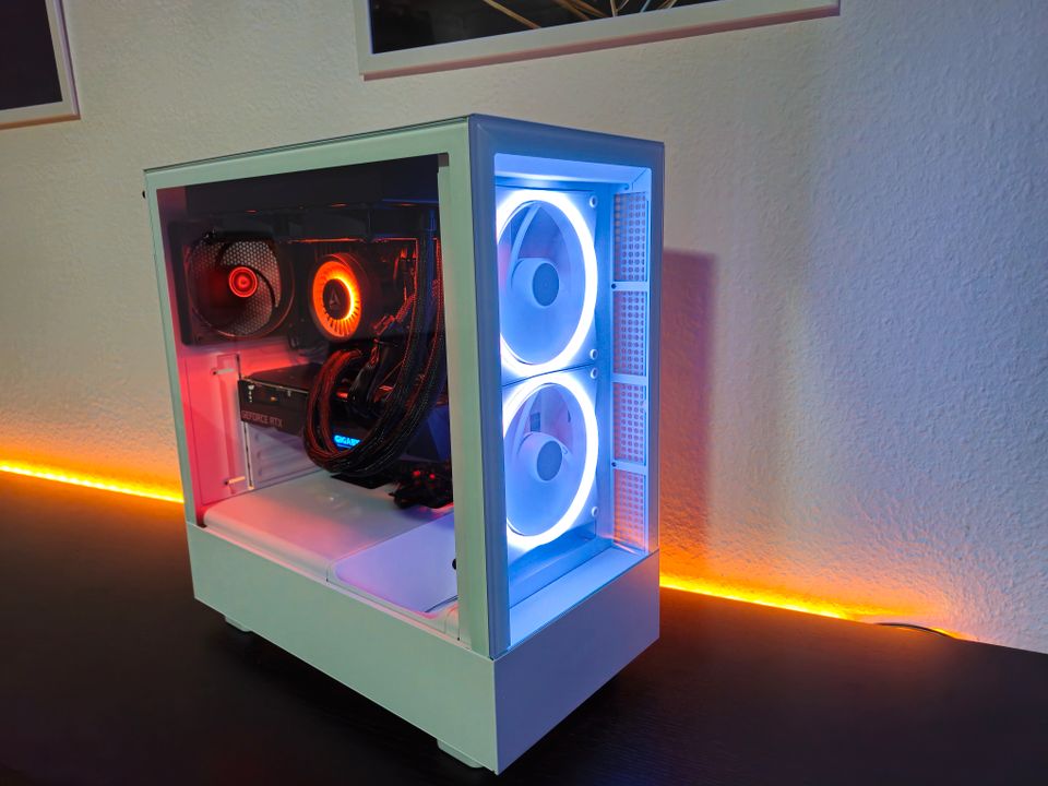 Gaming PC Ryzen 5, RTX 4070 TI, Strimer, NZXT H5, Wasserkühlung in Bremerhaven