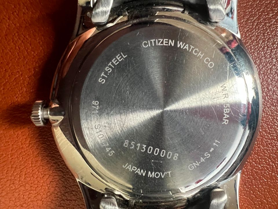 Citizen Quarz GN-4-S Analog Quarz WR 50 Herrenuhr -Japan-Mad, Ede in Berlin