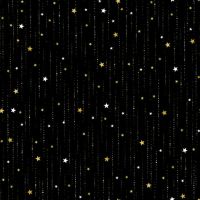 1m Weihnachststoff Baumwolldruck -Xmas-stars goldene weiße Sterne Bayern - Himmelstadt Vorschau