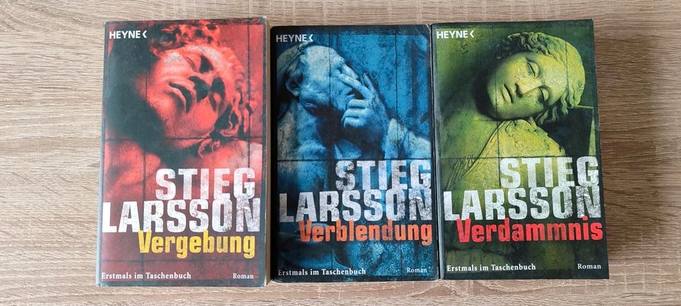 Stieg Larsson Bücher, Vergebung, Verblendung, Verdammnis, Krimi in Dresden
