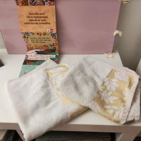 Handtuchset Creme mit Blättermotiv 2er Set Bayern - Sand a. Main Vorschau