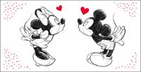 Minnie & Mickey in Love Duschtuch Strandtuch Badetuch 70x140 cm Nordrhein-Westfalen - Emmerich am Rhein Vorschau