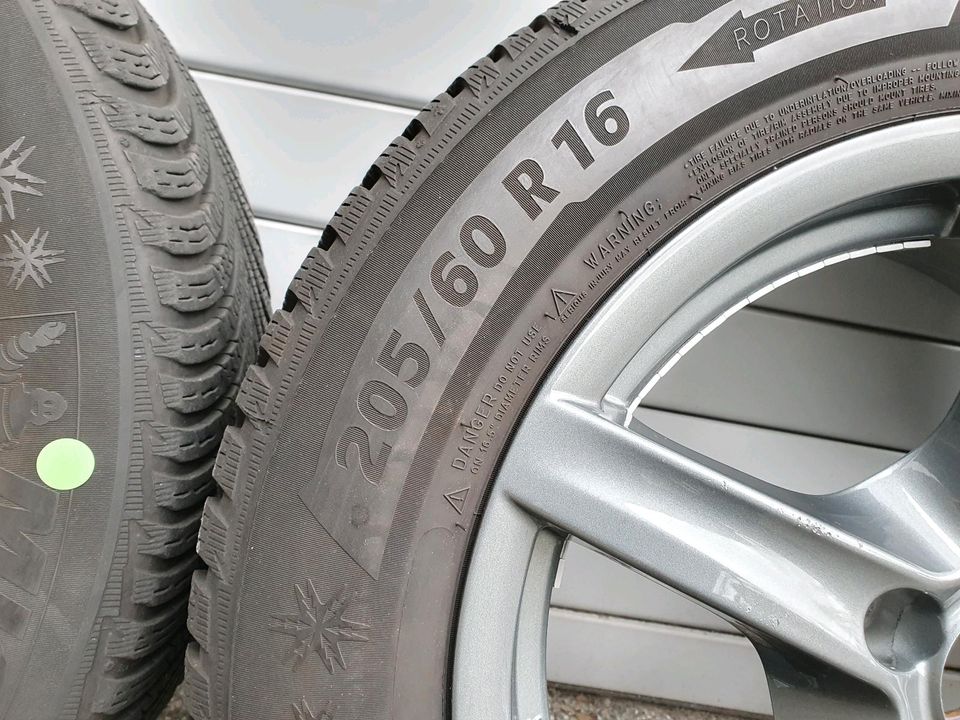 Alutec Grip KBA 47767 ET38 Felgen 16 Zoll Winterreifen 205/60R16 in Obertshausen