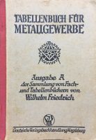 Tabellenbuch für Metallgewerbe Ausgabe A 1944 Nordrhein-Westfalen - Paderborn Vorschau