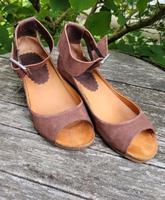 Airstep Sandalen, Gr. 40, braun, Absatz, Leder, getragen Hessen - Wölfersheim Vorschau