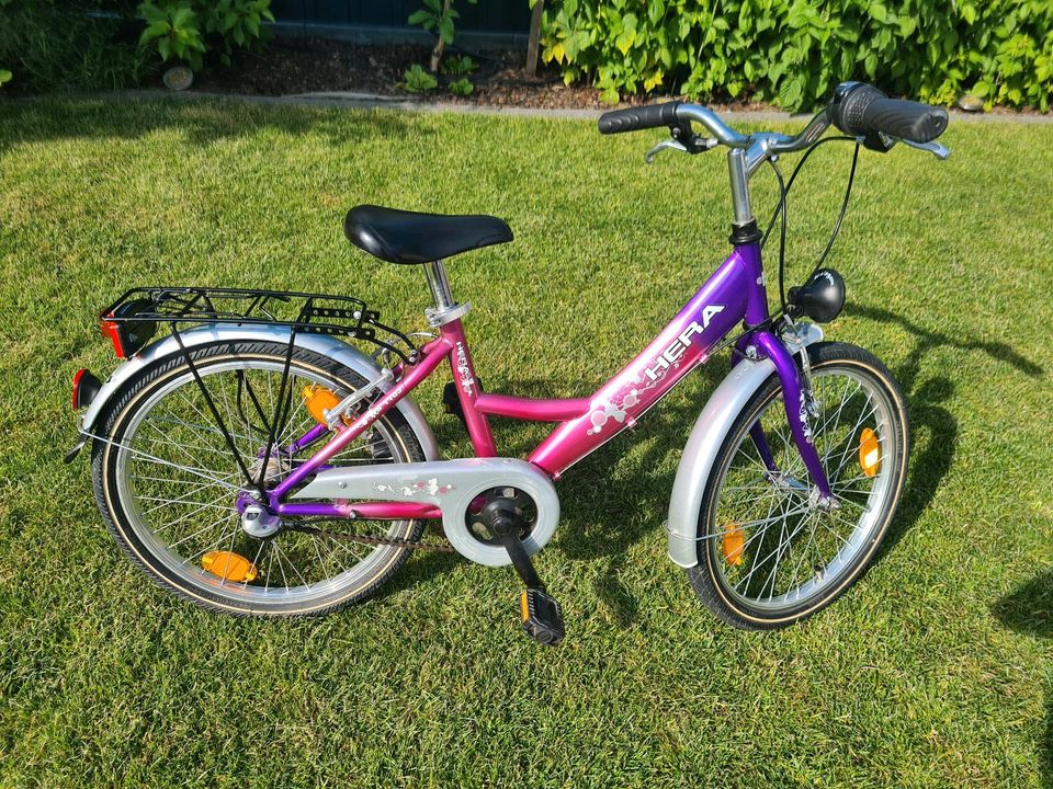 Hera Fahrrad 20 Zoll Kinderfahrrad rosa/lila in Waldsee