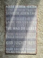 Graues Bild mit Spruch 60x40 cm Berlin - Reinickendorf Vorschau