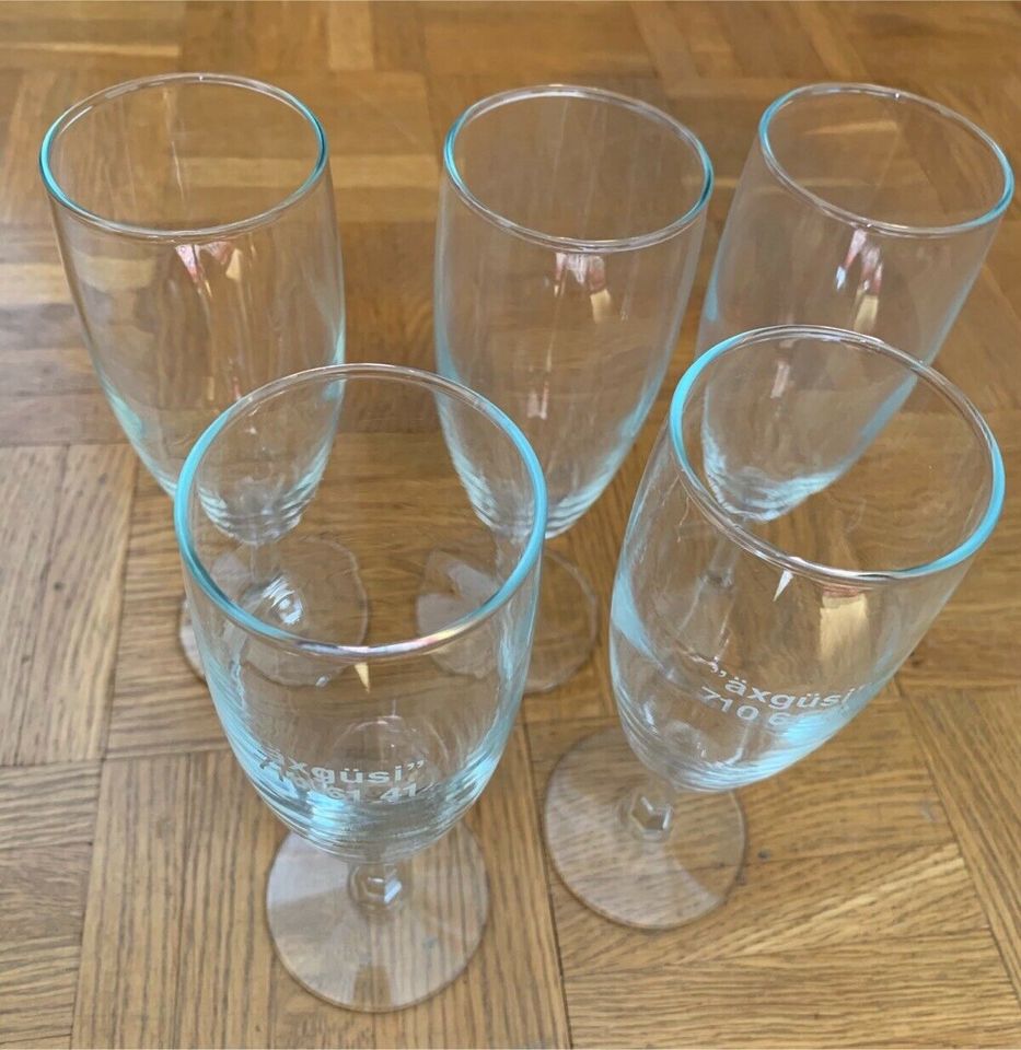 Sekt Gläser Sektglas Glas Flohmarkt Restposten Trödel in Donzdorf